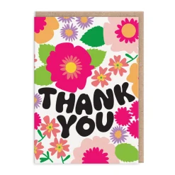 Banquet Thank You*Thank You Bold Flowers Greeting Card