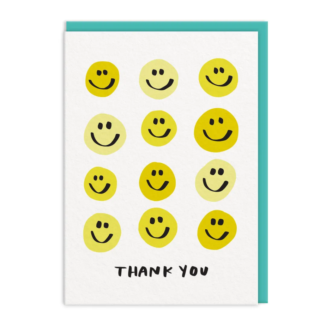 And Here We Are Thank You*Thank You Smiley Greeting Card