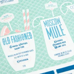 Stuart Gardiner Design Under £20*The Classic Cocktail Tea Towel
