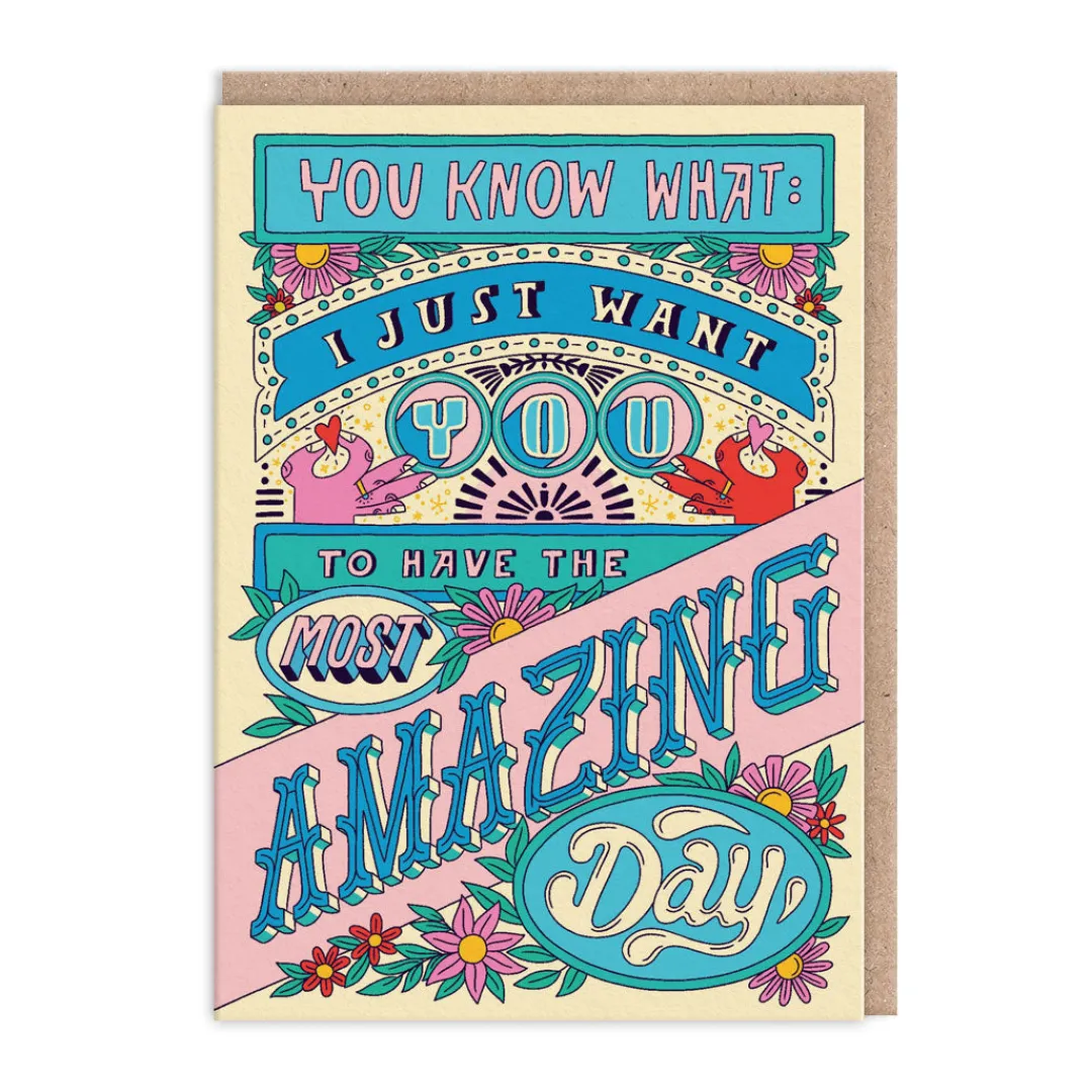 Frieda Ruh Birthday Cards*The Most Amazing Day Birthday Card - | Ohh Deer