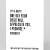 Huckleberry Letterpress Co. Congratulations|New Arrival*They Will Appreciate You Eventually New Baby Card | Ohh Deer