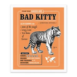 Danger Bois Prints*Tiger Large Riso Print (12x10)