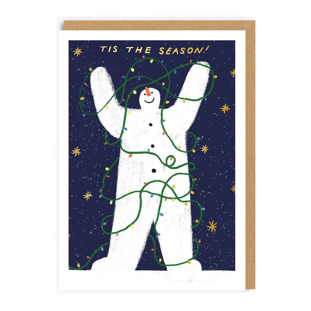 Max Machen Christmas Cards*Tis The Season Snowman Christmas Card - | Ohh Deer