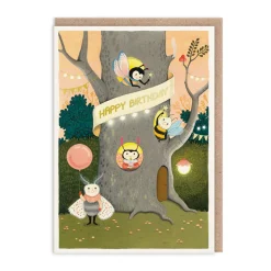 Joo Joo Paper Birthday Cards*Tree Apartment Birthday Card