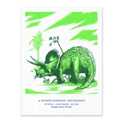 Natural History Museum Prints*Triceratops Riso Print (8x6)