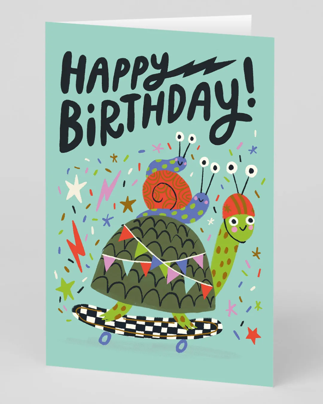 Emily Doliner Birthday|Birthday Cards*Turtle and Snail Skateboard Birthday Card | Ohh Deer