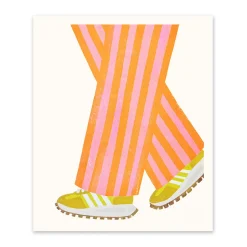 Ohh Deer Prints*Walking Stripes Riso Print (12x10)