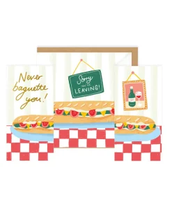 Ohh Deer Good Luck|New Job*We Will Never Baguette You Concertina Card | New Job Card |