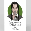 The Red Swan Birthday|Birthday Cards*Wednesday Addams Closer To Death Birthday Card | Ohh Deer