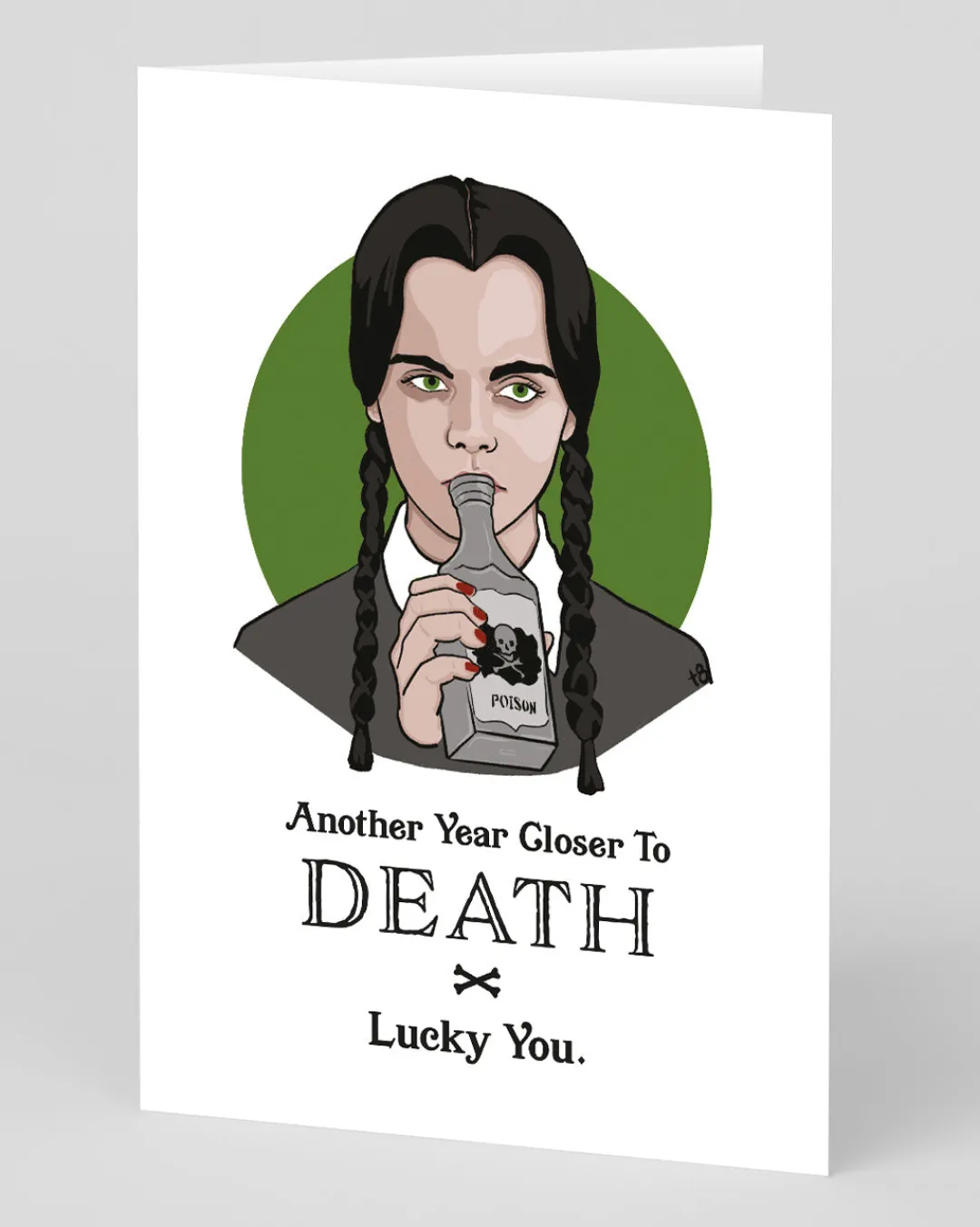 The Red Swan Birthday|Birthday Cards*Wednesday Addams Closer To Death Birthday Card | Ohh Deer