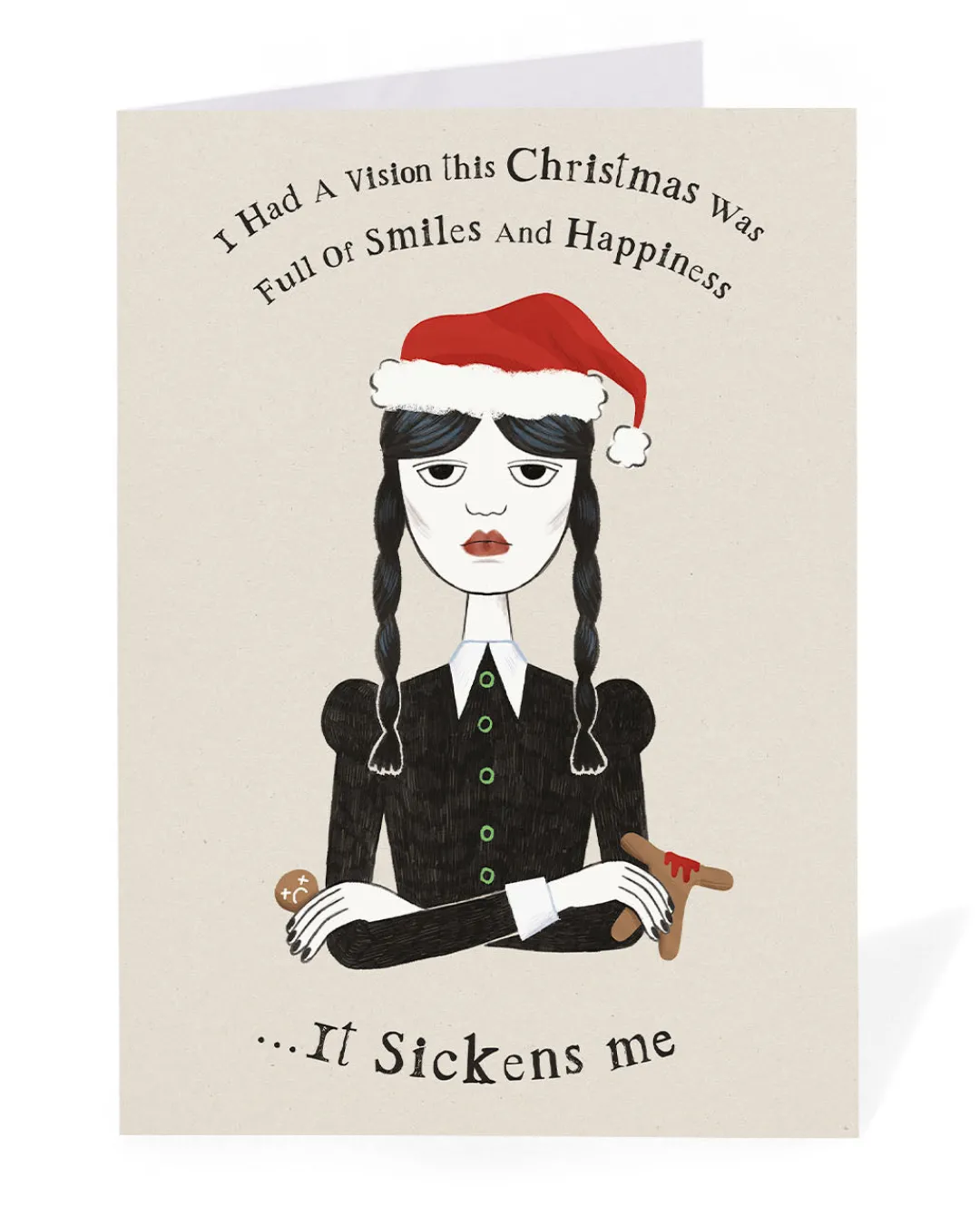 Ohh Deer Christmas|Christmas Cards*Wednesday Addams Funny Christmas Card ☠️🎄 |