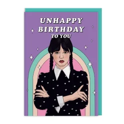 Party Mountain Paper Co. Birthday Cards*Wednesday Addams Unhappy Birthday Card ☠️ | Ohh Deer