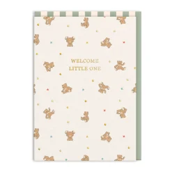 Cath Kidston Congratulations|New Arrival*Welcome Little One Bears Greeting Card