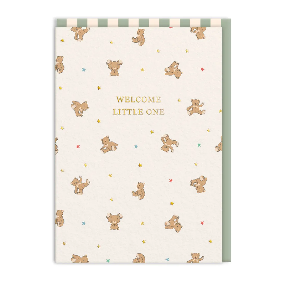 Cath Kidston Congratulations|New Arrival*Welcome Little One Bears Greeting Card