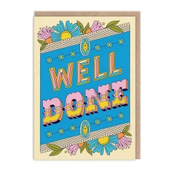 Frieda Ruh Congratulations*Well Done Lettering Greeting Card