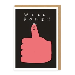 Max Machen Thank You|Congratulations*Well Done Thumbs Up Greeting Card | Ohh Deer