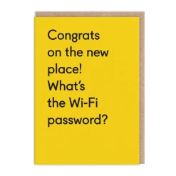 Twin Pines New Home*What's The Wifi Password Greeting Card