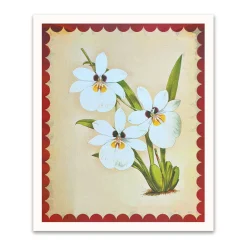 Kaleido Prints*White Orchid Riso Print (12x10)