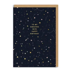 Ohh Deer Birthday Cards*Wife Star Pattern Birthday Card |