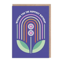 Elizabeth Olwen Birthday Cards*Wishing You The Happiest Birthday Card 🌈🌼 | Ohh Deer
