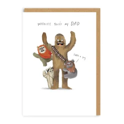 Alex Willmore Father's Day Cards*Wookie Star Wars Father's Day Card | Dad Card