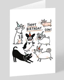 Gemma Correll Birthday|Birthday Cards*Yappy Birthday Son Greeting Card | Ohh Deer