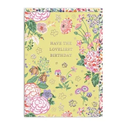Cath Kidston Birthday Cards*Yellow Posy Birthday Card