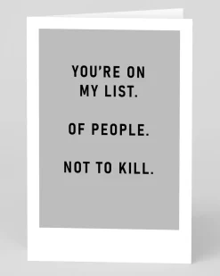 Kerry Norman Birthday|Anniversary*You're On My List Greeting Card | Ohh Deer