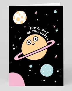 Gemma Correll Birthday|Birthday Cards*You're Out Of This World Greeting Card | Ohh Deer