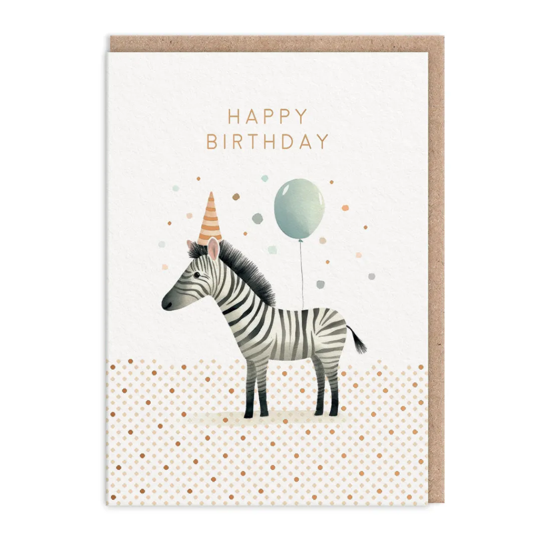 Ohh Deer Birthday Cards*Zebra Happy Birthday Card